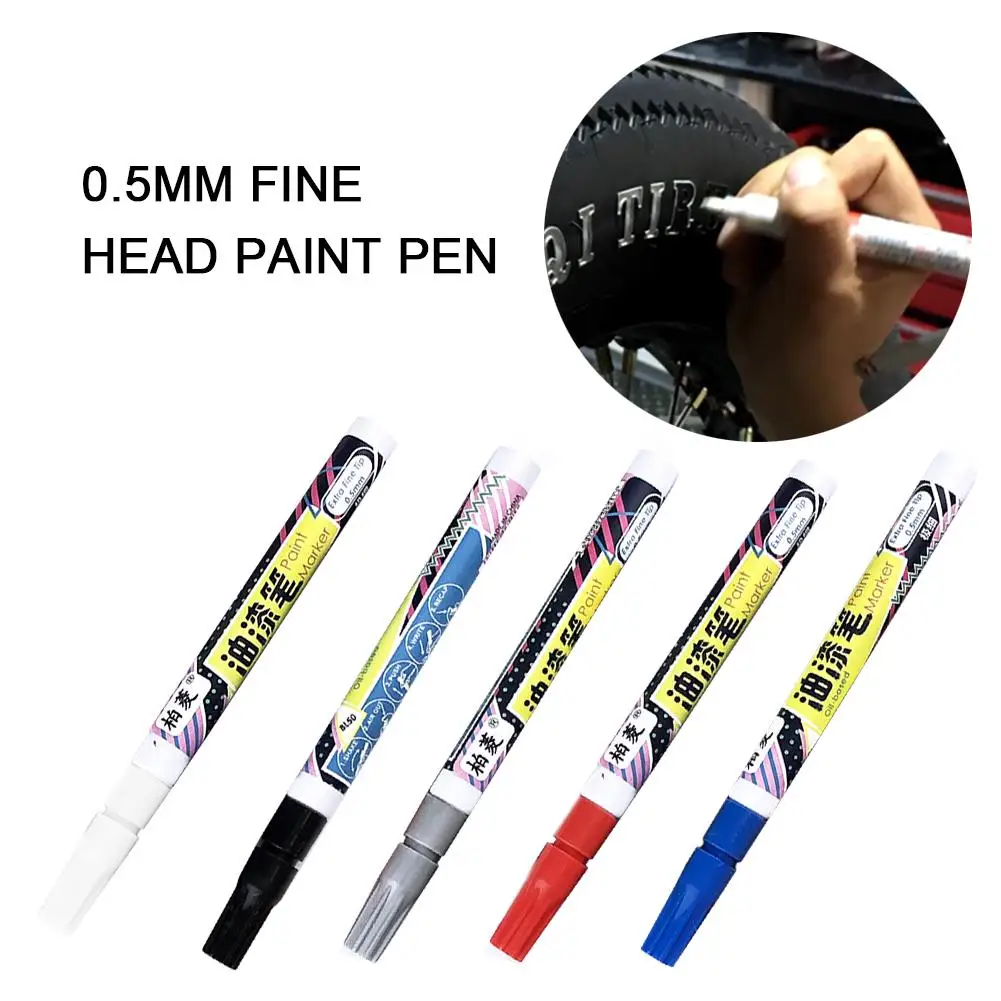 

0.5MM Waterproof Car Tyre Tire Tread CD Metal Permanent Paint Marker Graffti Oily Marker Macador Caneta Stationery