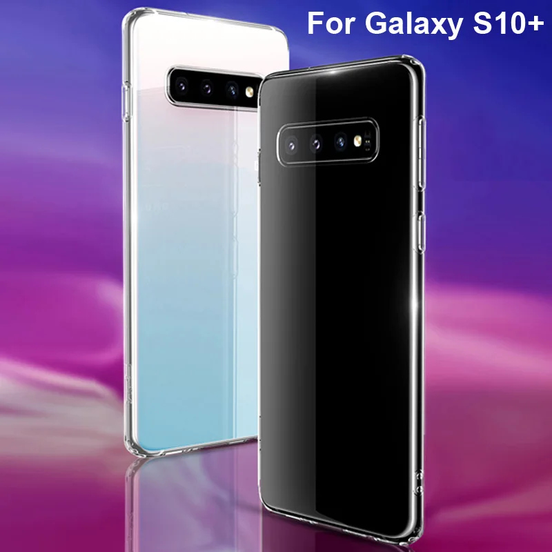 Мягкий чехол-рамка для Samsung Galaxy S10 Plus чехол-накладка из закаленного стекла S10Plus S 10 +