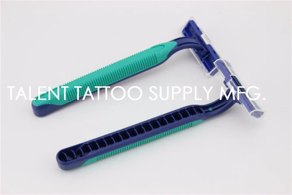 10 шт./лот новая одноразовая бритва для татуировок двойные лезвия из нержавеющей