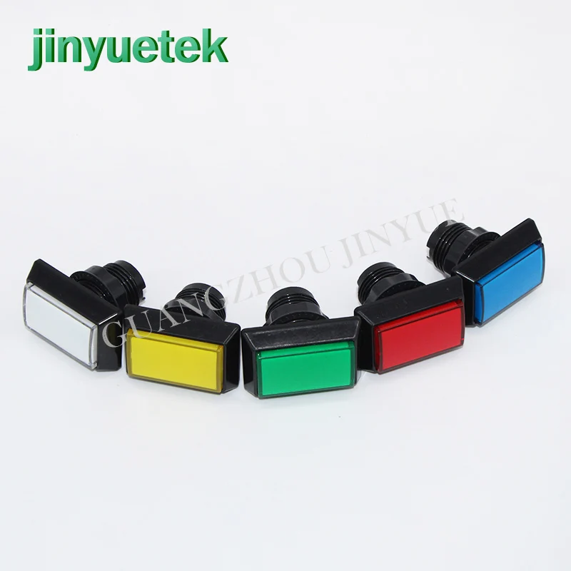 Низкая цена 33 мм квадратная кнопка игра аркадная машина набор LED мгновенная с