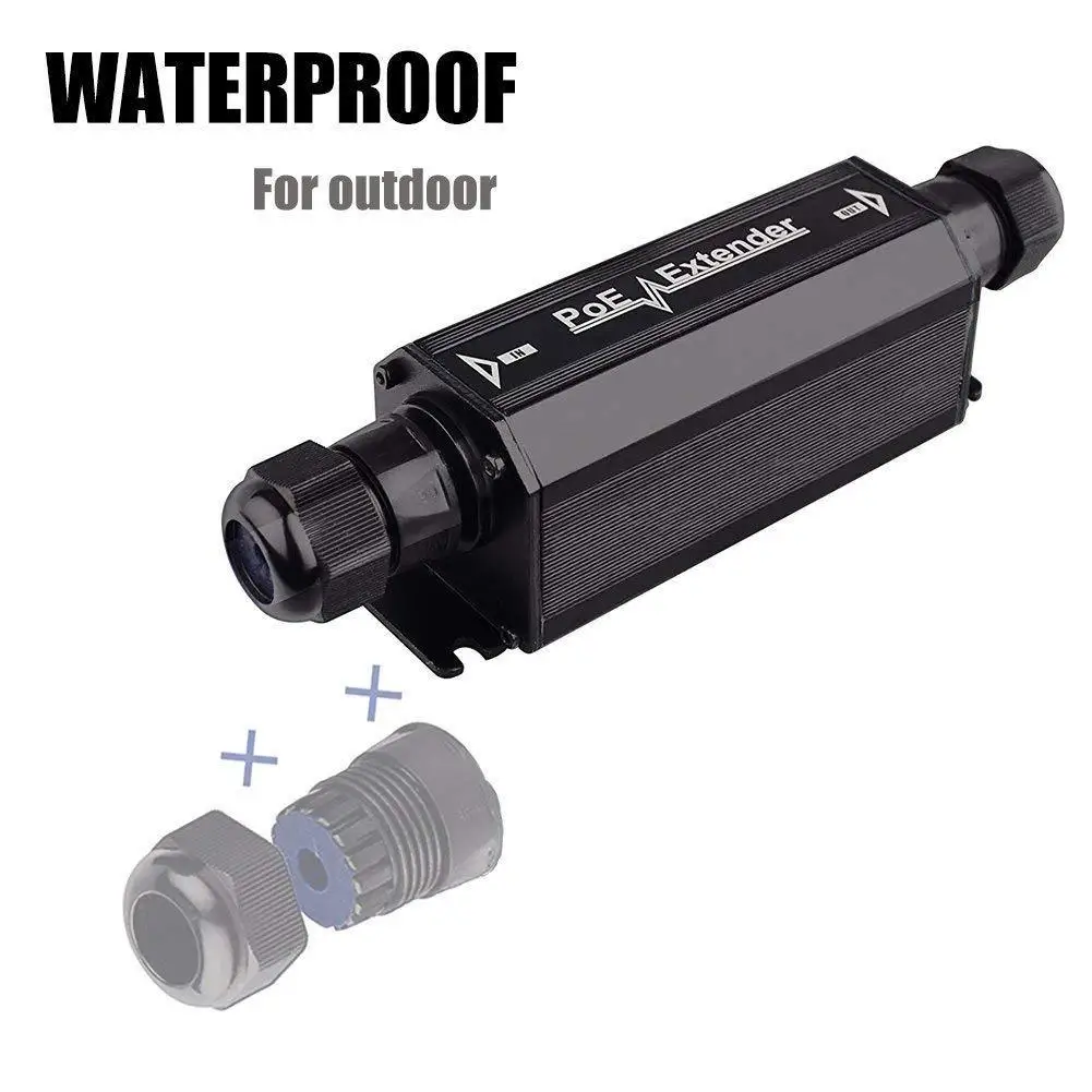 Водонепроницаемый уличный гигабитный удлинитель PoE Однопортовый стандарт Poe