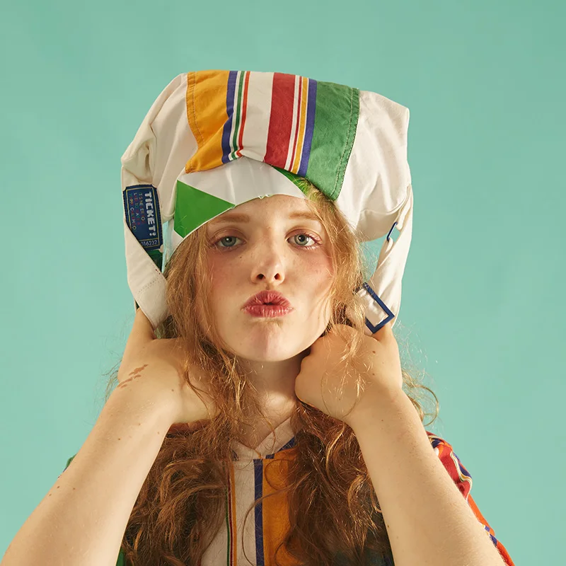 Новинка 2017 года холст Сумки лоскутное в радужную полоску Цвет блок Для женщин