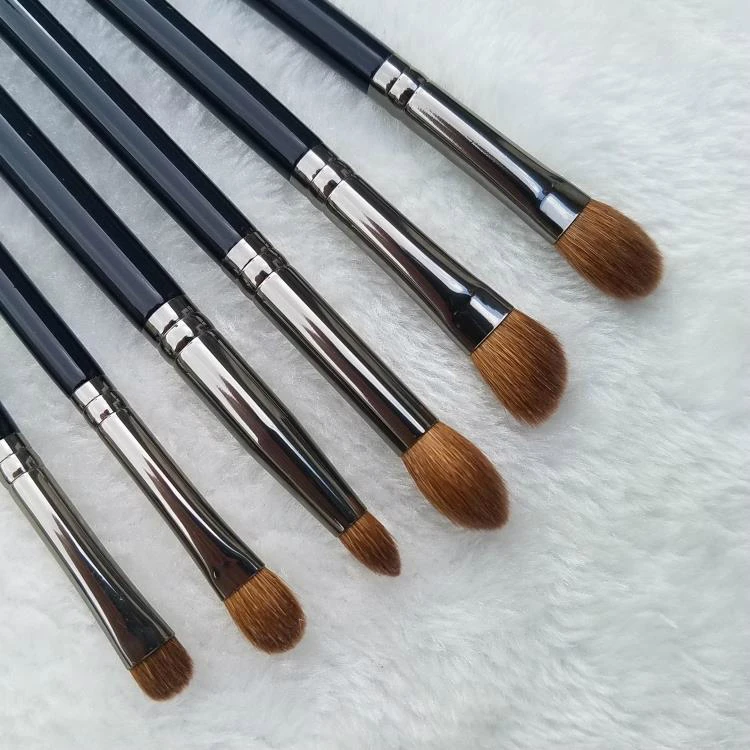 Набор профессиональных кистей для макияжа ручной работы мягкая кисть из козы