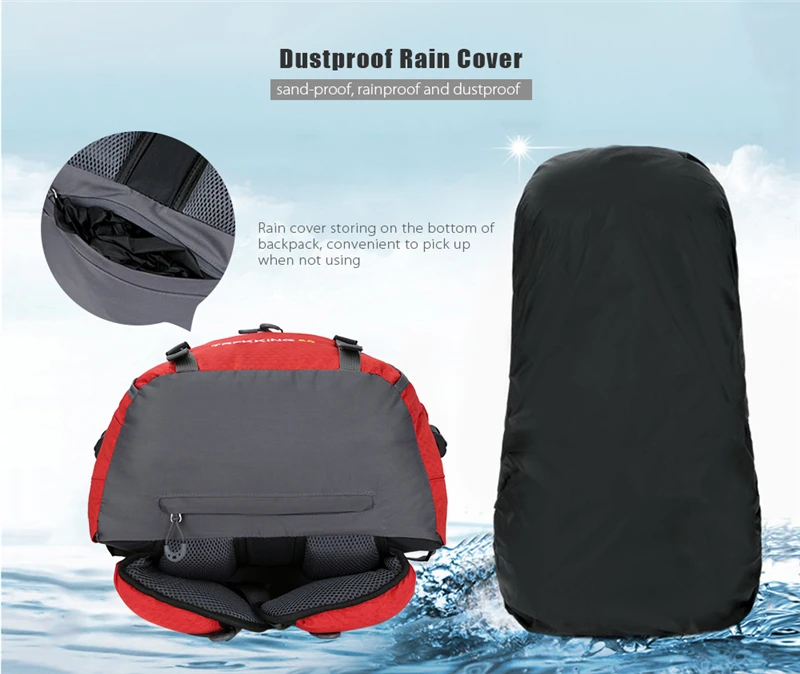Big Capacity 60L Hiking Bag Men Women Outdoor Camping Travel Climbing Waterproof Backpack With Rain Cover Riding Sport Rucksack