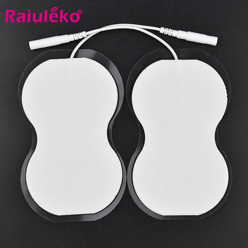 

Raiuleko 10PCS 8.9*5.5cm Gourd Type Pad Electrode Pads for Digital TENS Therapy Machine Electronic Physiotherapy Massager Pad