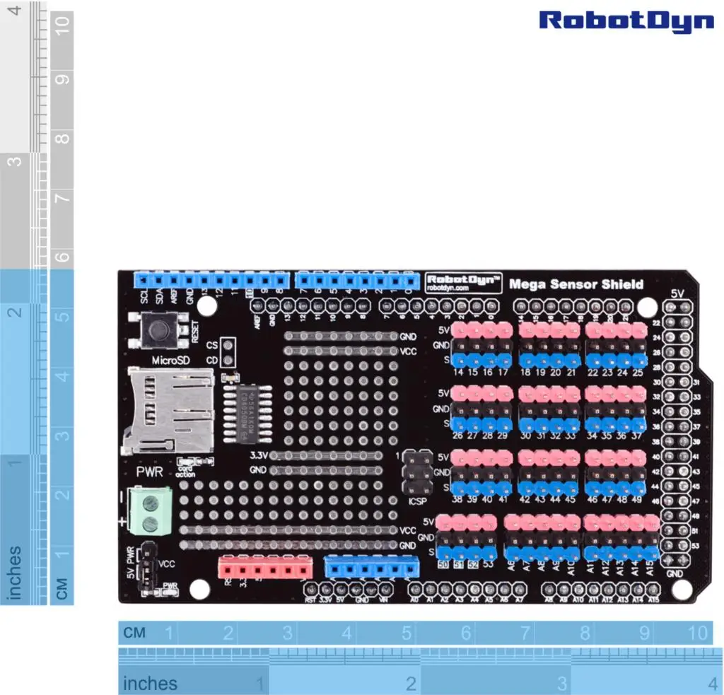 Сенсорный экран для Arduino Mega 2560 с регистратором SD-карты (в сборе) | Электронные