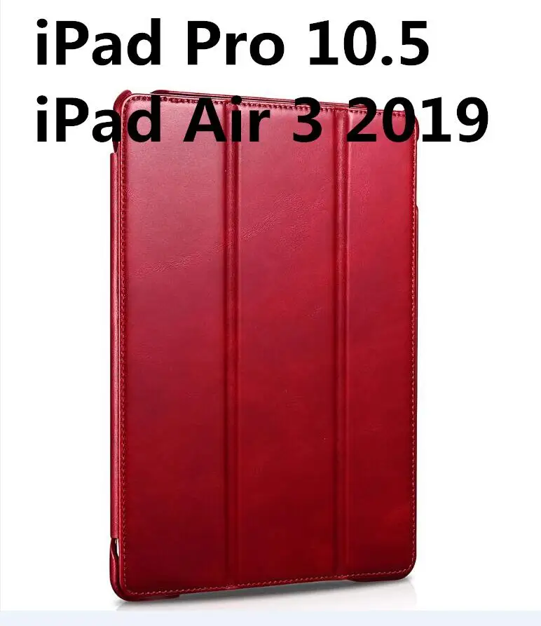 iPad pro 10.5 Air 3 ICarer для iPad Pro 11 дюймов Винтаж серия натуральная кожа чехол для iPad Pro 12,9 дюйма Смарт Настоящее кожаный чехол - Цвет: iPad pro 10.5 Air 3