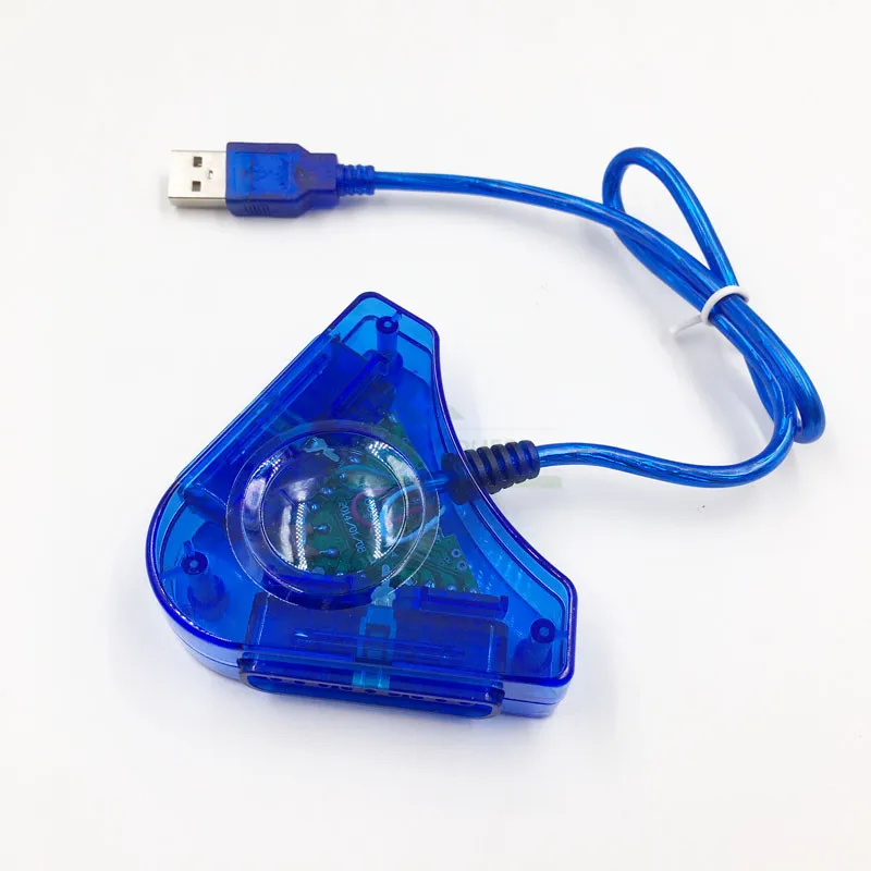 5 шт. джойстик игровой USB двойной плеер конвертер адаптер кабель для Playstation 2 PS1 PS2