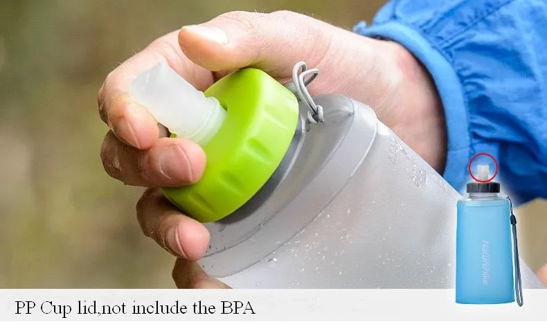 Naturehike складной Спорт бутылки для воды Сверхлегкий без BPA Зеленая Бутылка ТПУ материал кувшин воды велоспорт пеший Туризм Кемпинг чайник 50 г