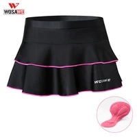 wosawe sports tennis skirt with lining sexy short mini skirt women badminton breathable quick drying women sport pleated skirt