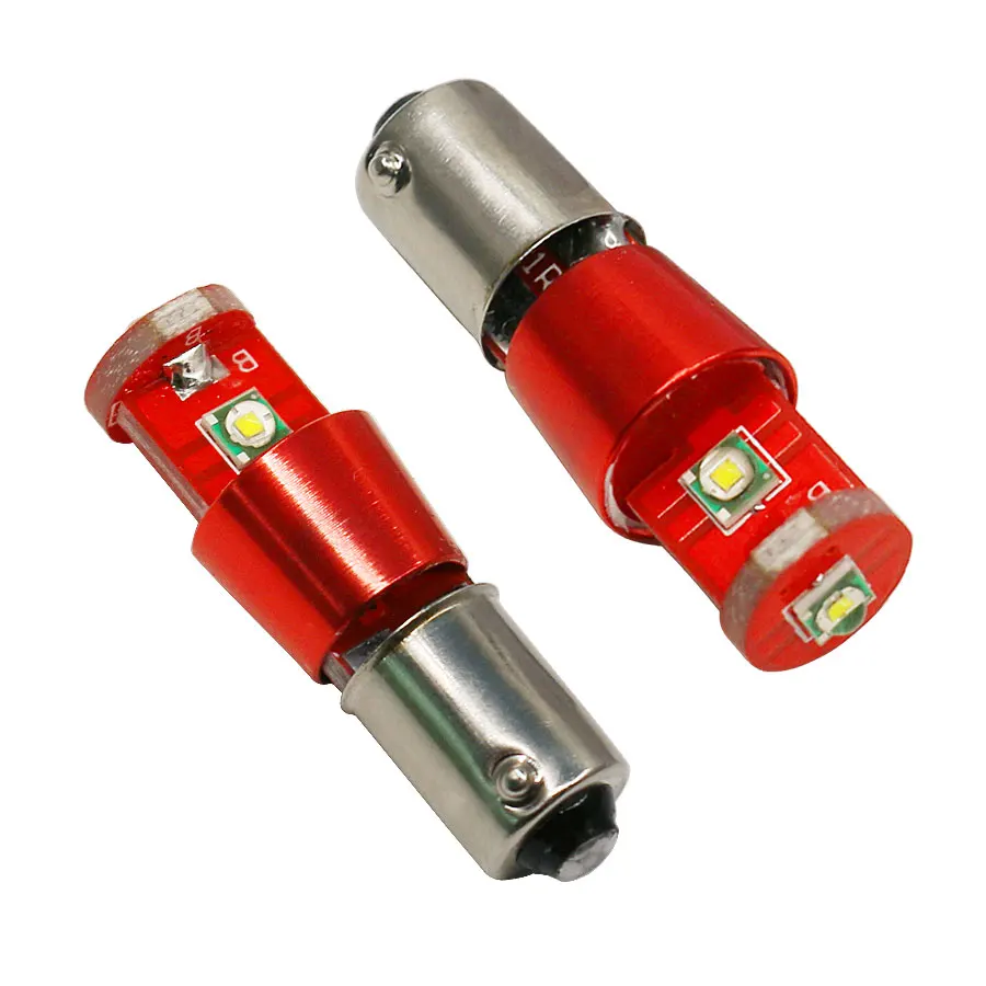 2 шт. BA9S Cree светодиодный чип 3 SMD супер яркий Canbus 9 Вт без ошибок t4w h6w внутренний