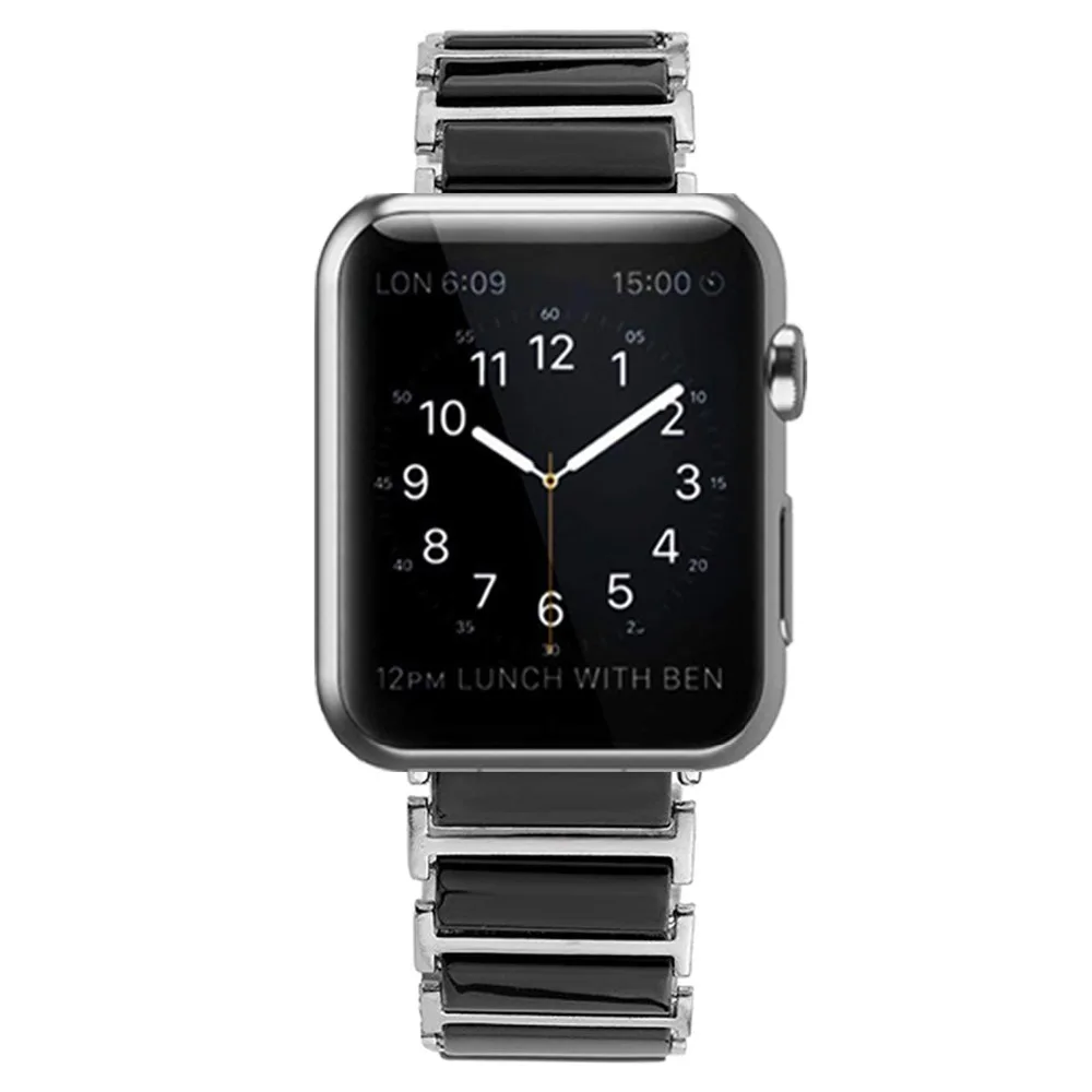 Стальной керамический ремешок для Apple Watch 5 42 мм 38 мм для iwatch 4 3 2 1 44 мм 40 мм сменный ремешок для часов аксессуары для iwatch