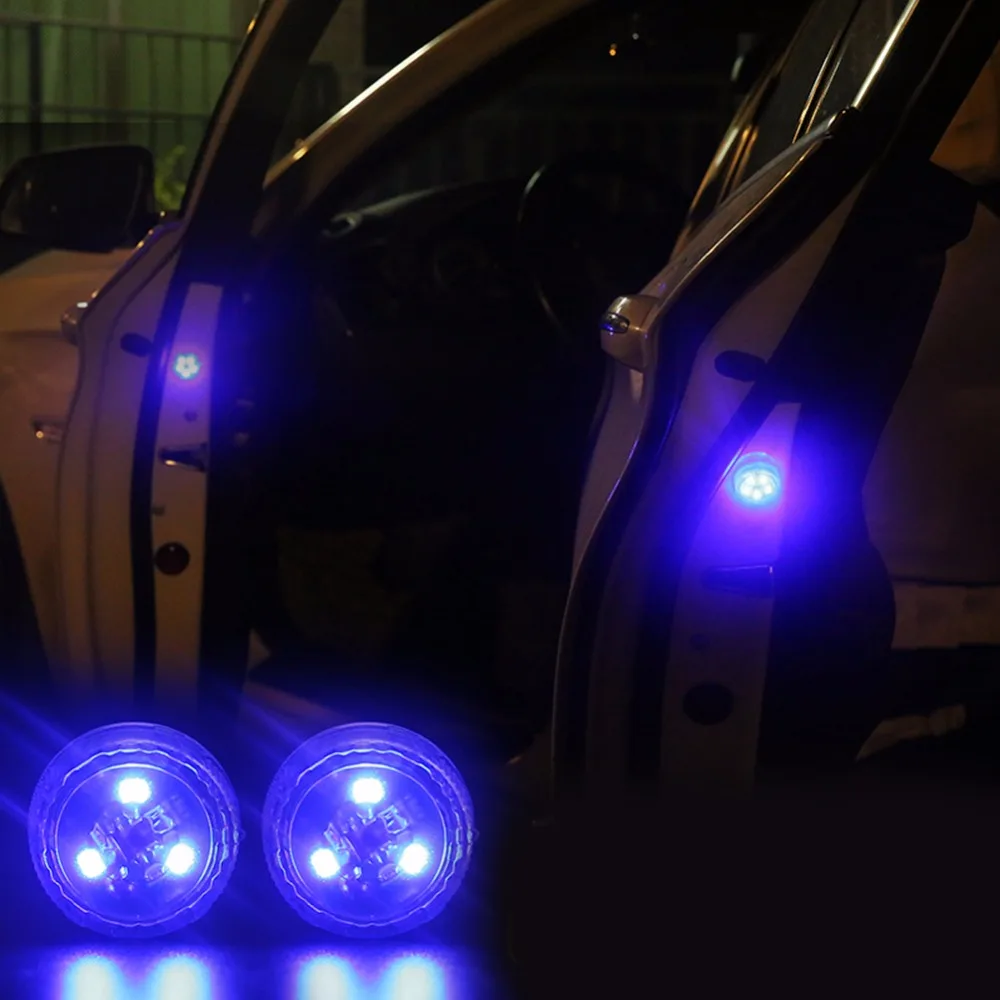 2 шт. Магнитная 3LED 5LED Автомобильная дверь Светодиодная открывающаяся сигнальная лампа безопасная вспышка огни водонепроницаемый беспроводной анти коллид сигнальный свет Voitu