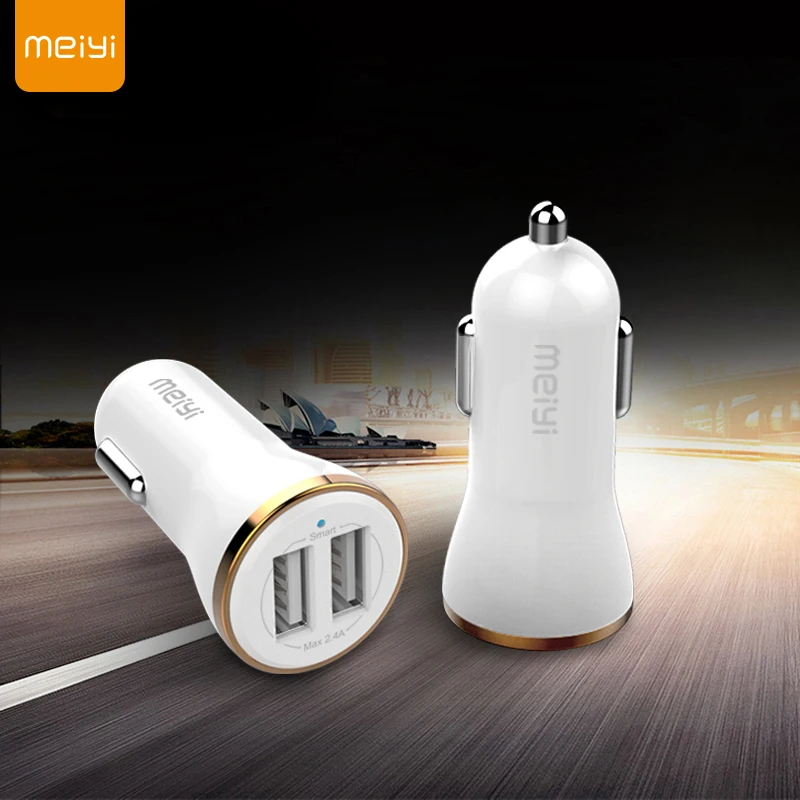 Meiyi C31 2 USB выход Автомобильное зарядное устройство 2.4A Макс (реальный) Быстрая