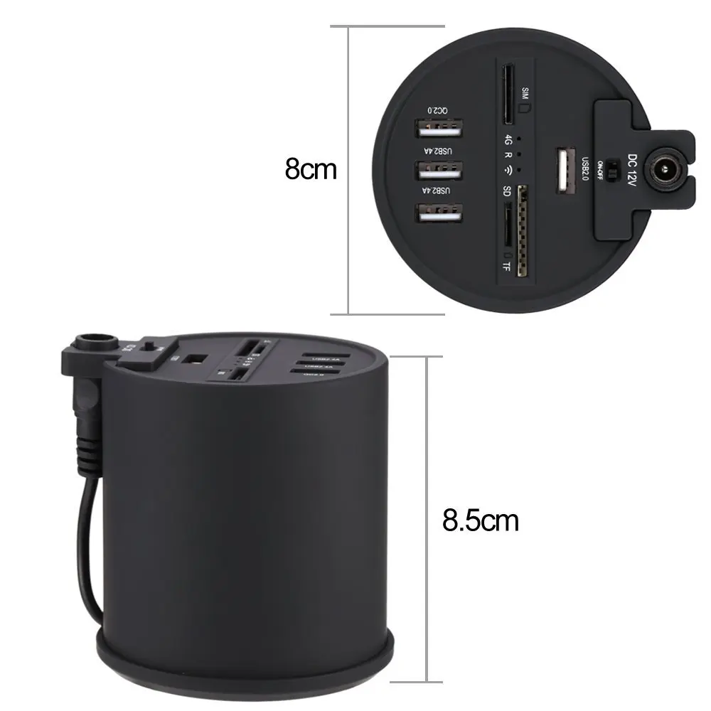 Беспроводной Card Reader 3 Порта USB Hub 4 Г Маршрутизатор WiFi Hotspot Банк внешней Силы с SIM Slot