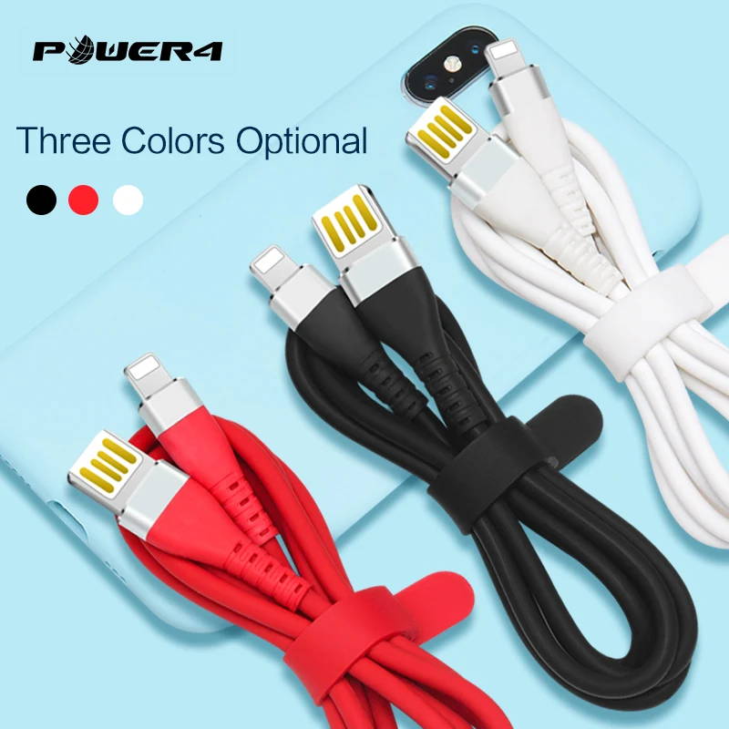 Power4 антифриз USB кабель для iPhone провод для быстрой зарядки для Lightning Quick Charge провод для Apple USB кабель двухсторонний