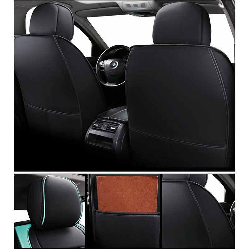 (Передние и задние) ледяные шелковые чехлы на 5 сидений авто для volkswagen все модели vw