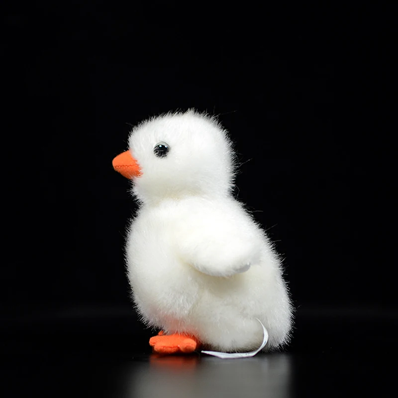11cm Cute Chick Cub Doll Simulation Lovely White Baby Chicken Figurine Mini Soft Animal Stuffed Plush Toy Kids Christmas Gifts | Игрушки и