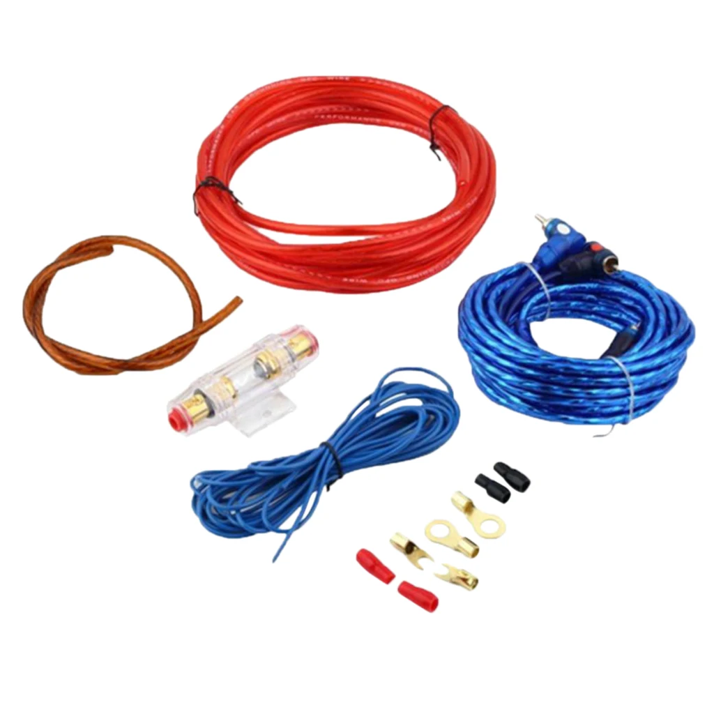 Автомобильный аудио динамик кабель провод 8GA усилитель сабвуфер установка