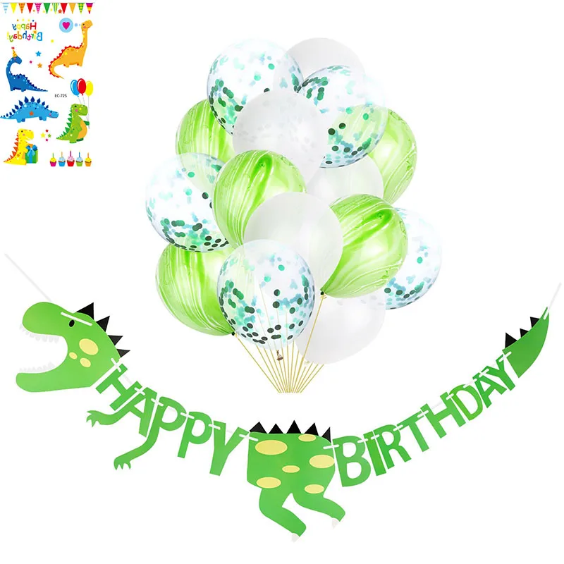 Детский праздничный баннер в виде динозавра фотофлаг фотография подарок на день