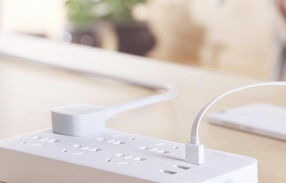 Удлинитель Xiaomi Power Strip 3 с USB разъемом 6 стандартных адаптеров быстрое зарядное