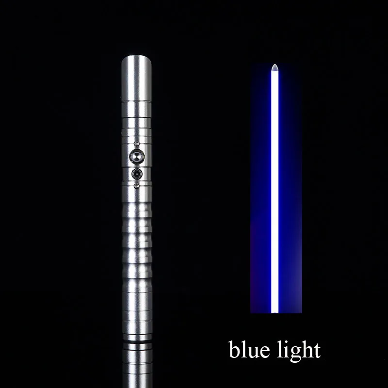 silver-blue light Светильник saber Jedi Sith Luke светильник Saber Force FX Heavy Dueling перезаряжаемый Цвет Изменение звука FOC Блокировка металлической ручкой меч - Цвет: silver-blue light