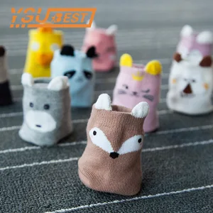 10 парлот детские носки на весну, новинка, теплые детские носочки; С принтом героев из чесаного хлопка Детская картонная животных для младенцев, носки для девочек воздушная мальчиков короткое замыкание Фокс носки с котенком От 0 до 5 лет