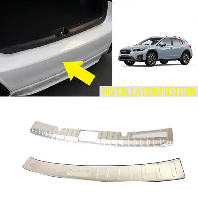 Внешний + ВНУТРЕННИЙ Задний порог бампер крышка пластина для Subaru Impreza XV хэтчбек 2017