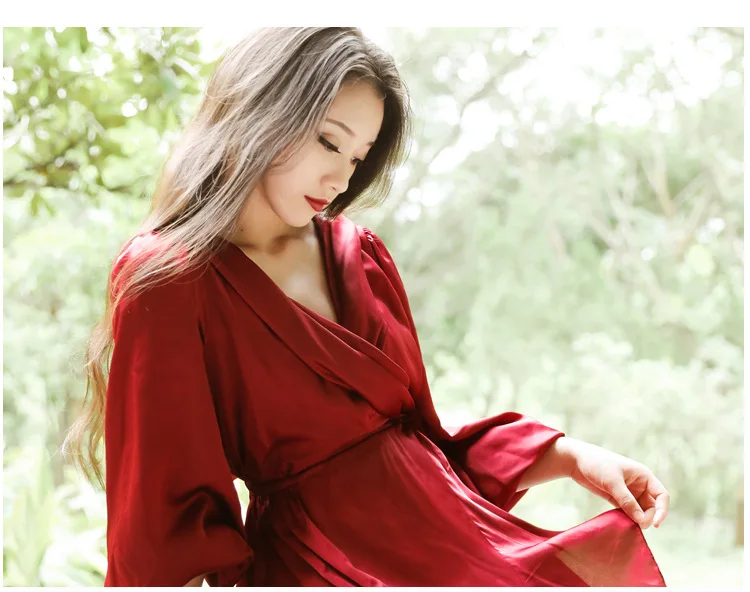 Новинка Осень-зима 2019 модное Красное длинное женское платье в винтажном стиле