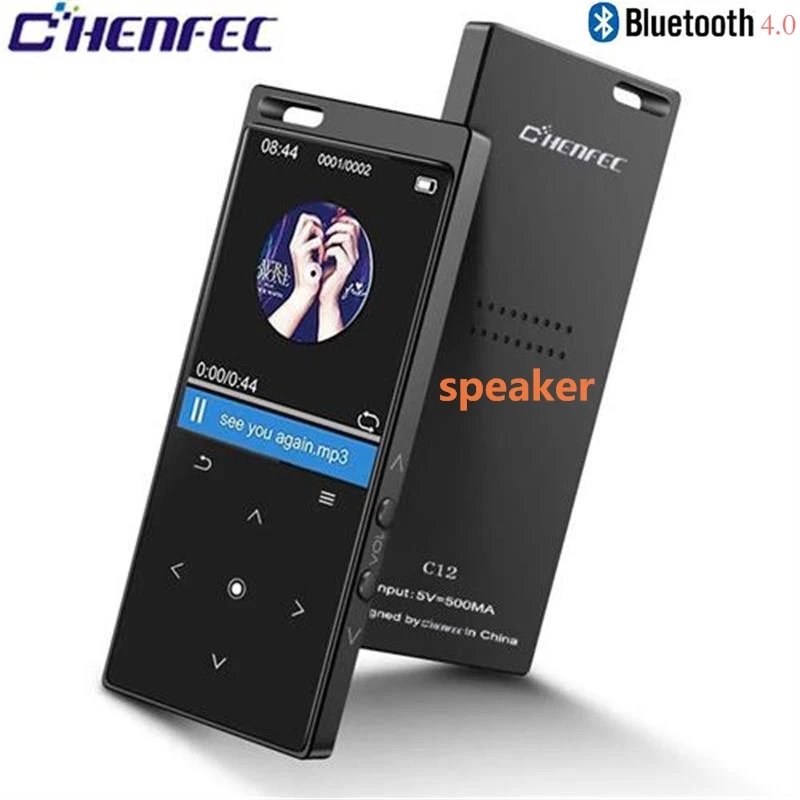 Mp3-плеер Новое поступление Металлическая сенсорная кнопка HIFI Bluetooth музыкальный плеер встроенный динамик 8 ГБ/16 ГБ/32 ГБ/40 ГБ без потерь звук с FM