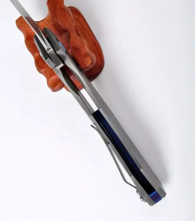 Одежда высшего качества карман Ножи D2 лезвие складной TC4 Титан ручка Открытый