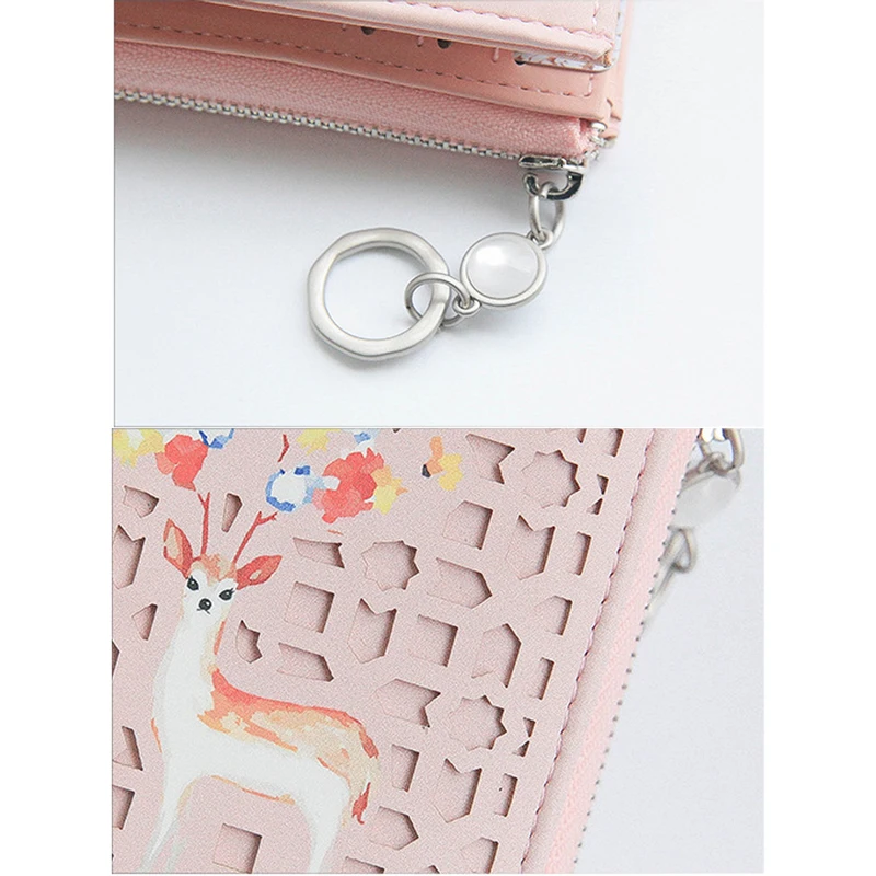 Кошелек женский кожаный с отделениями для монет и карт|women short wallet|short walletwallet small |