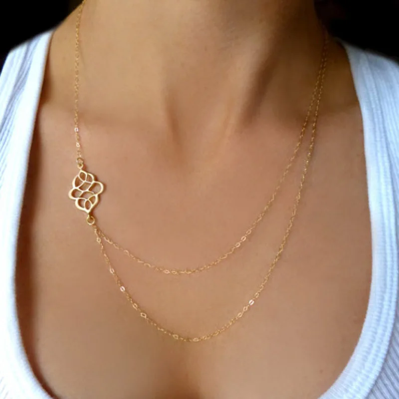 

Европейские и американские модные аксессуары модное тонкое благоприятное ожерелье с символом новый подарок