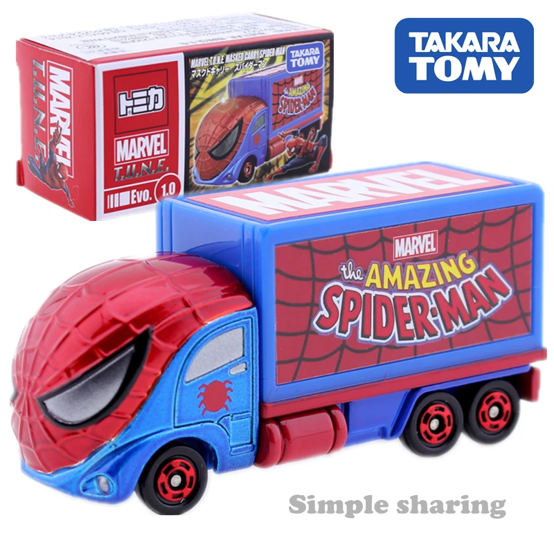 Takara Tomy машинок пиксара и Disney с героями комиксов Марвел мелодия модель грузовика