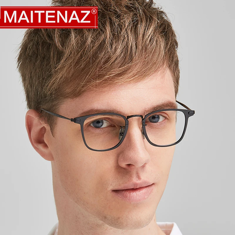 MAITENAZ титановый рецепт очки Винтаж близорукость для дальнозоркости мужчин женщин