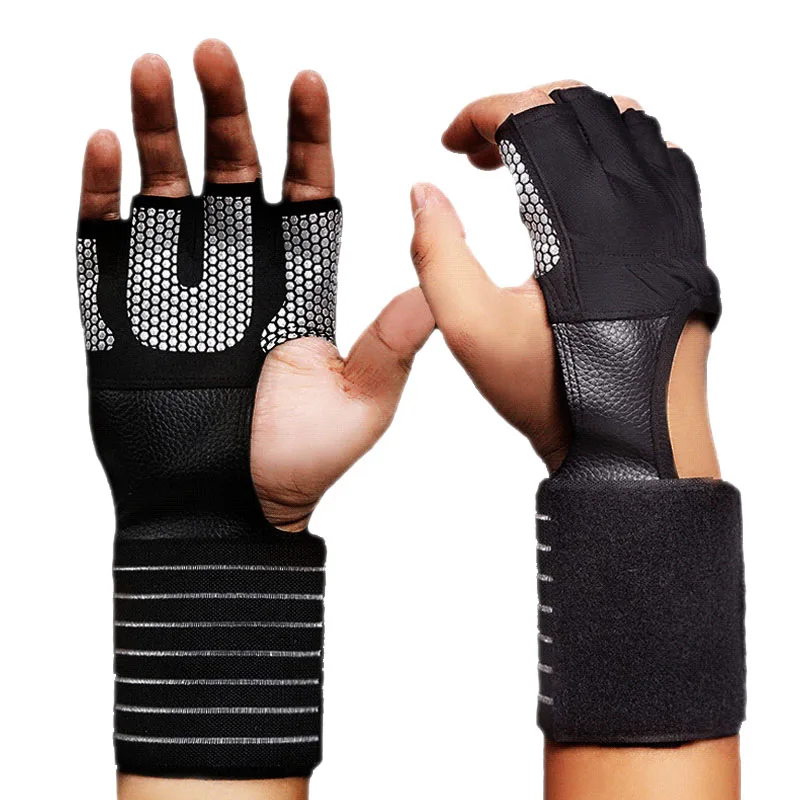 

Weight Lifting Gym Gloves Men Wearable Breathable Skidproof Glove Sports Fitness Half Finger Type JR02