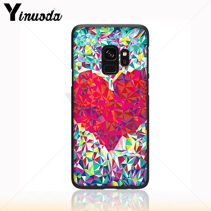 Yinuoda heart shape Cute Heart Point Soft Silicone Phone Case Cover For Samsung Galaxy s8 s9 plus note 8 note9 s7 s10 lite cover | Мобильные