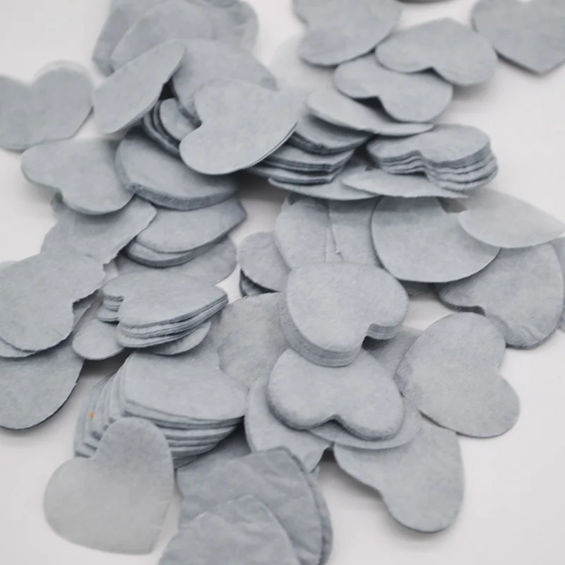 1000pcs/Pack Multicolor Heart Shape Pink Blue Peach Paper Confetti Party Wedding Table Decoration Birthday Party Decorative 10g