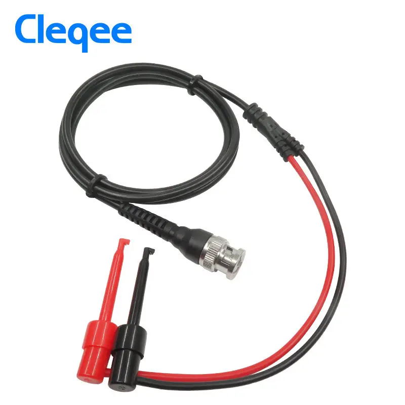 Cleqee P1007 BNC штепсельная вилка Q9 к двойному крюку зажим тестовые щупы кабеля 120