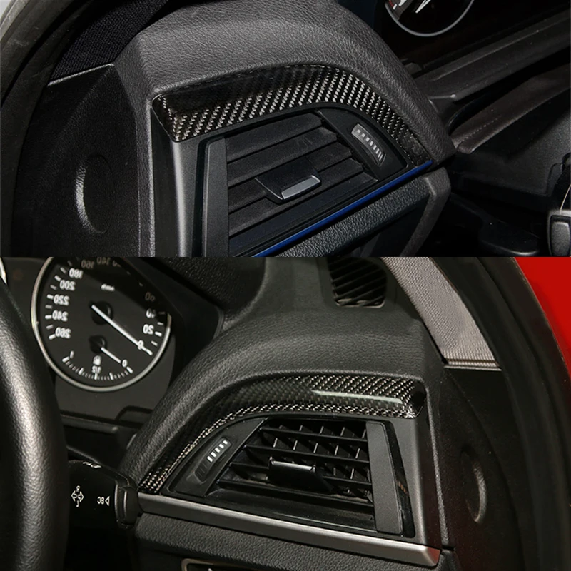 Настоящее углеродное волокно левая сторона воздуховыпускного отверстия отделка