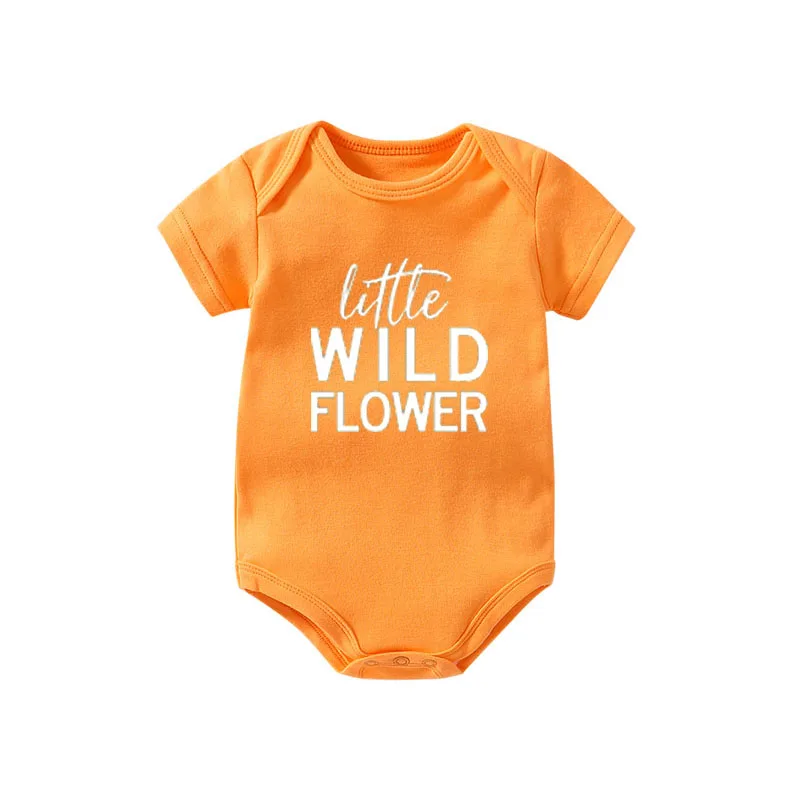 ysculbutol New Design fashion little wild flower baby bodysuit customized boy girl clothes | Детская одежда и обувь