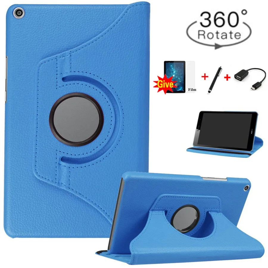 Вращающийся на 360 градусов чехол из искусственной кожи для Huawei MediaPad T3 8 0 Honor Play Pad 2