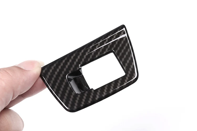 4 шт. Стильный хромированный ABS переключатель из углеродного волокна для двери и