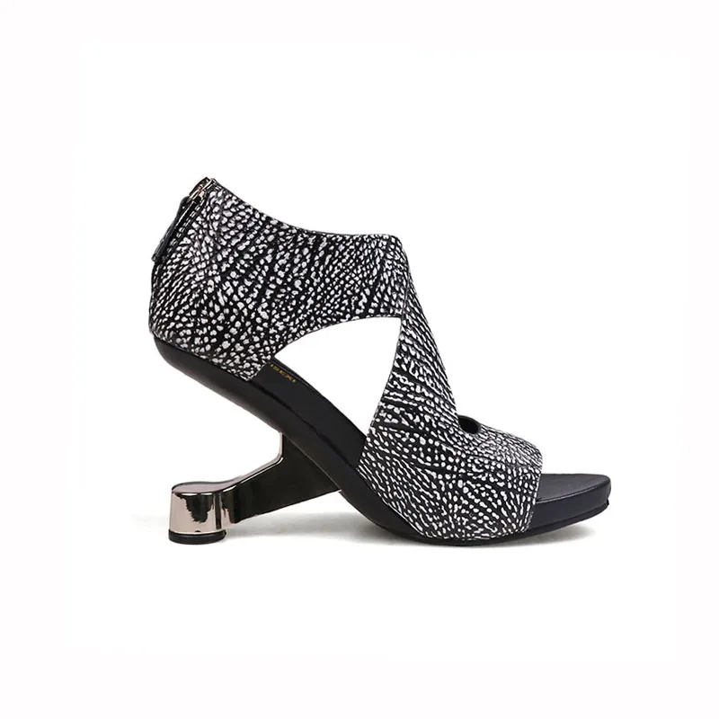 Сандалии-гладиаторы женские летние на высоком каблуке 9 см | Обувь