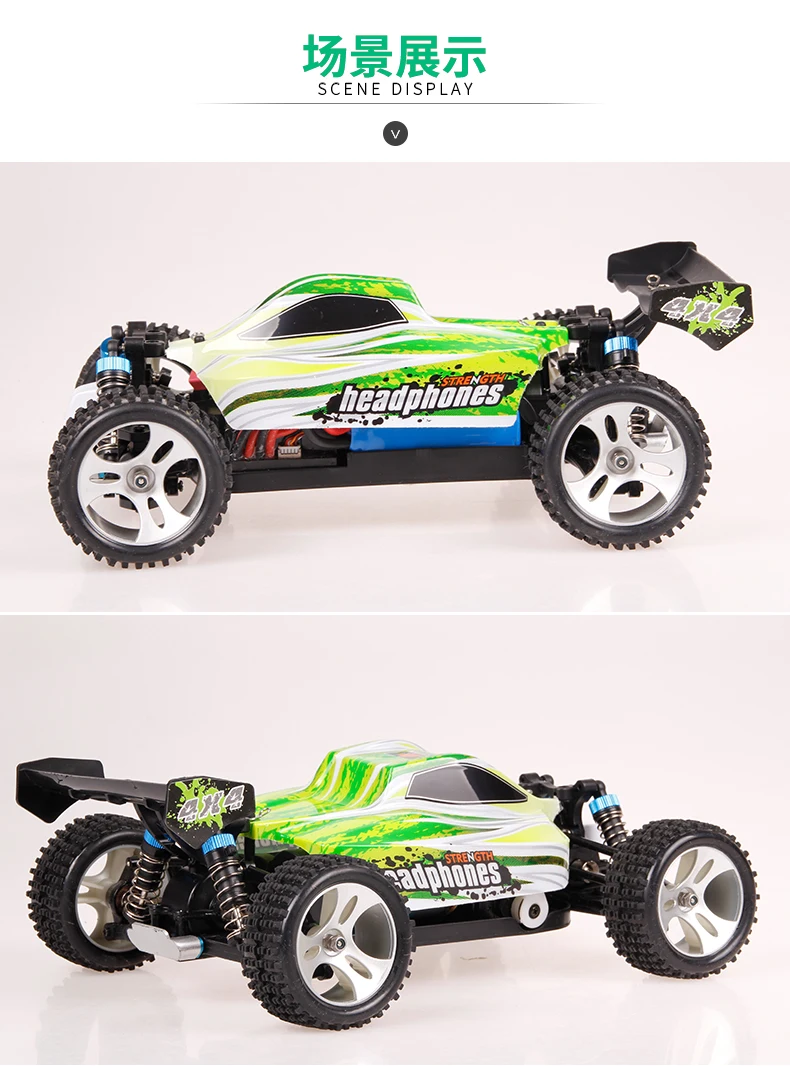 Радиоуправляемая машина WLtoys A959 A959-B 2,4G 1/18 Масштаб дистанционного управления Внедорожный гоночный автомобиль Высокая скорость трюк внедорожник игрушка подарок для мальчика RC Мини автомобиль