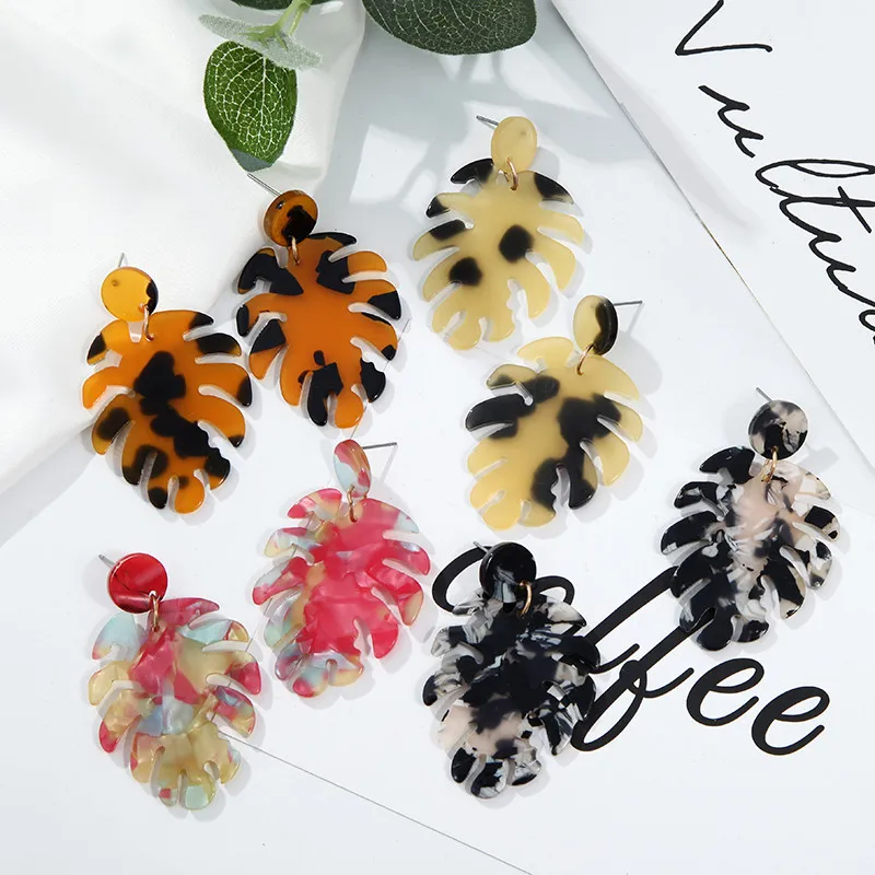 Женские акриловые серьги гвоздики в богемном стиле|Серьги-гвоздики| |