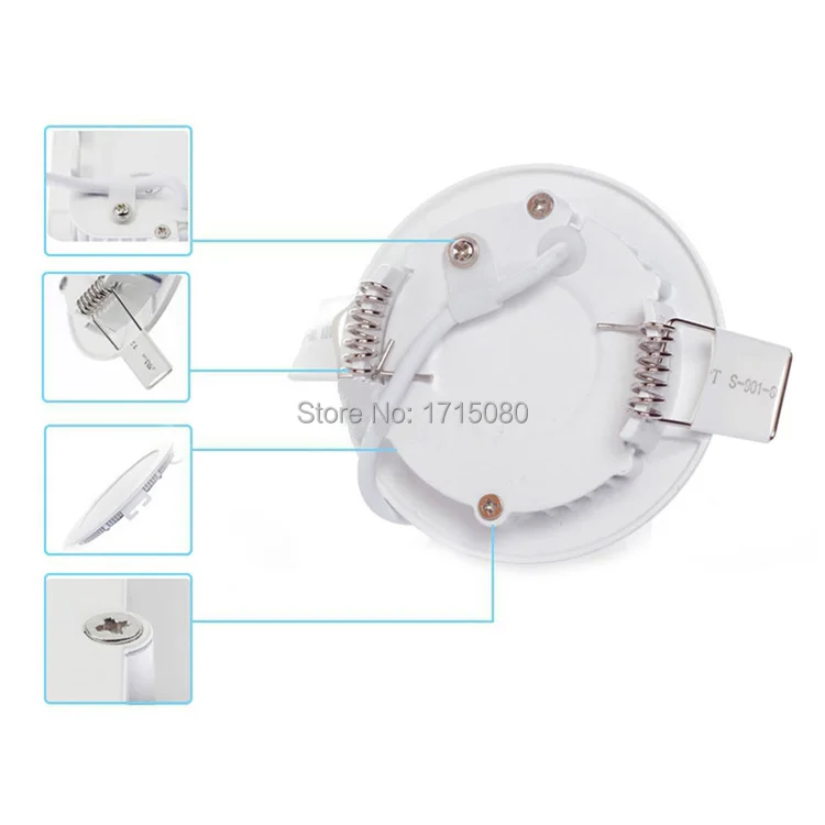 Высокое качество затемнения 12 Вт светодиодные панели круглые встраиваемые