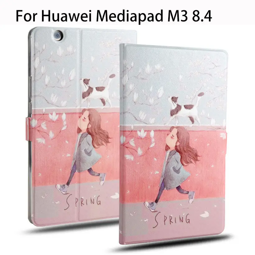 Модный кожаный чехол для Huawei MediaPad M3 8 4 дюйма BTV W09 DL09 чехлы планшетов детский с