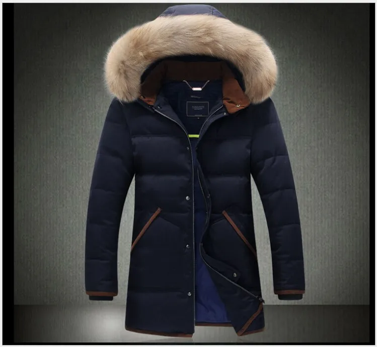 2016 Выберите высокого качества утка вниз мужская Пальто Сгущать Добавить Дикий