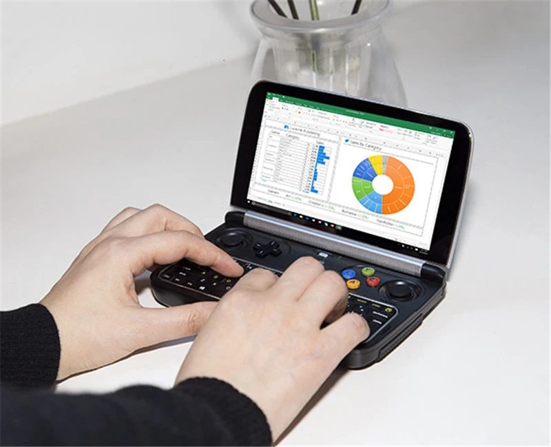 Портативный игровой консоль GPD WIN 2 карманный мини ПК компьютер ноутбук 6 дюймовый